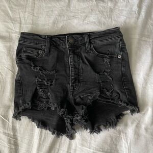 Aeropostale Black Women's Denim Shorts